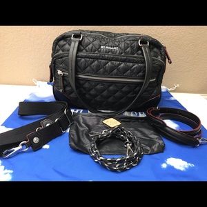 MZ Wallace Regular Black Oxford Crosby Silver HW